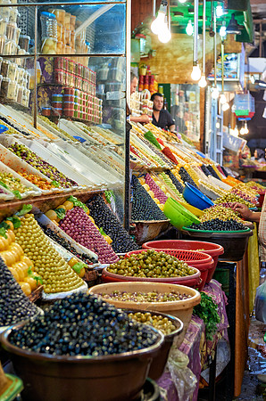 olives on food market