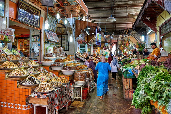 food market of  Meknes