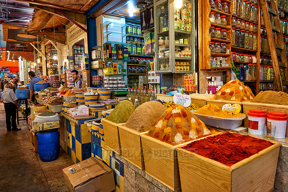 spices on food market of  Meknes