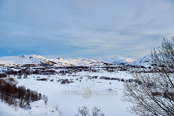 winter landscape of Vestvågøy