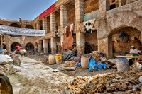 morbid leather tannery in Old Fez