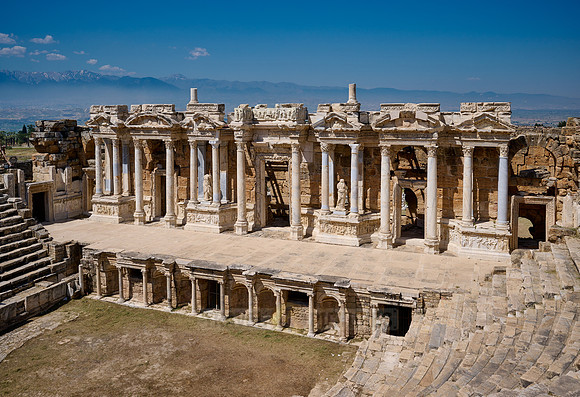 famous theater of Hierapolis, Pamukkale Archeological Site