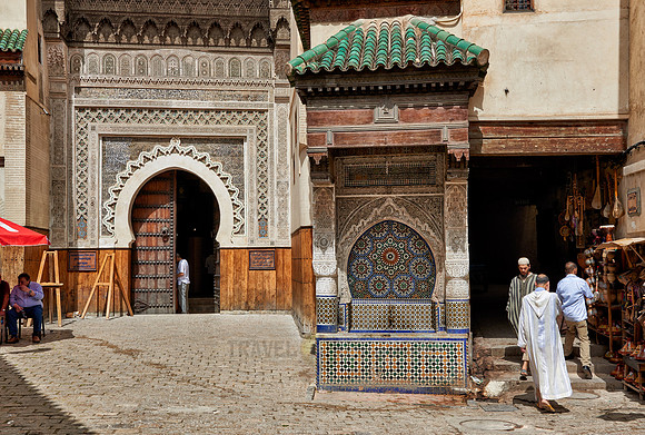 decorated founatin in medina