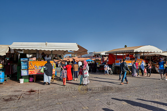 juice stalls on Jemaa el-Fnaa