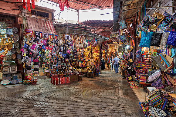 souvenirs on Berber market in Marrakesh
