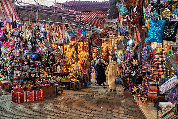 souvenirs on Berber market in Marrakesh
