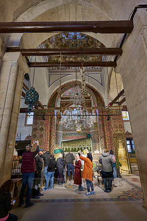 inside shot of Mausoleum and museum of Mevlana Rumi