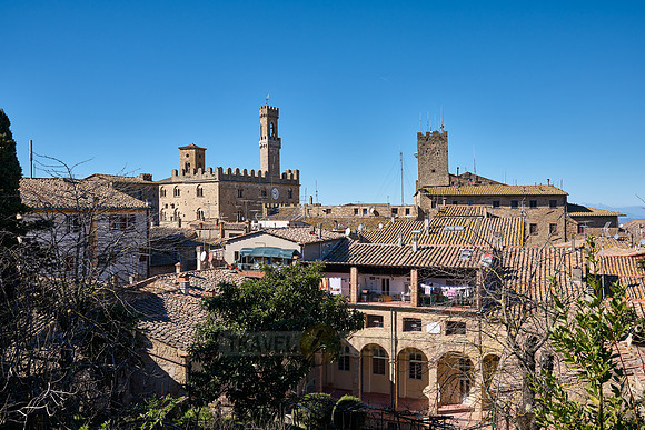 View over the roofs of Volterra