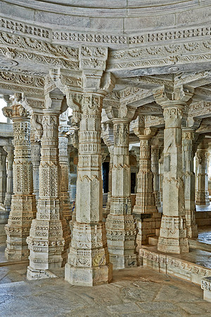 stone carved columns