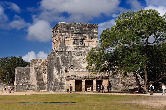temple of Jaguar and Great Ball Court or Juego de pelota