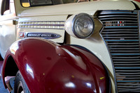 rusty classic car as decoration in Canyon Road House