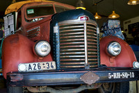 rusty classic car as decoration in Canyon Road House