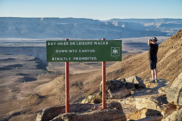sign at Fish River Canyon