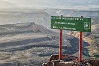 sign at Fish River Canyon