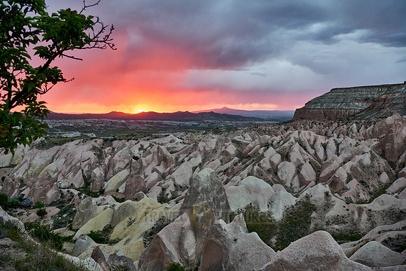 sunset over Red Valley, Goreme