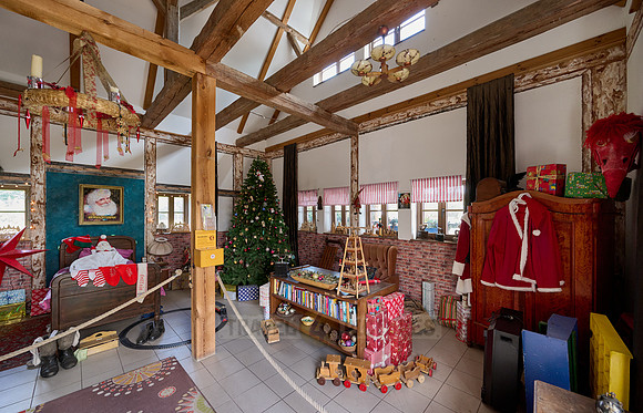 interior shot of Christmas House Himmelpfort