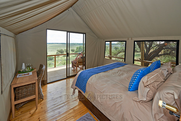 interior view of room in Polentswa Tented Camp
