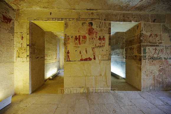 fresco inside tomb of Nianchchnum and Chnumhotep