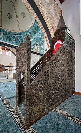 interior view of Alauddin Qayqubad Mosque, Konya