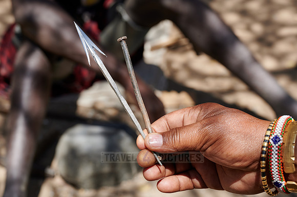 locals from Datoga tribe forge arrows
