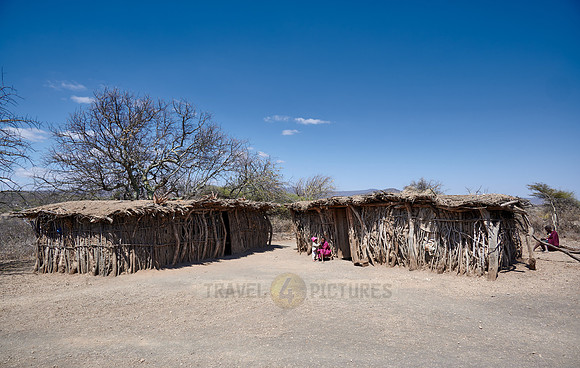 huts in village of Datoga tribe