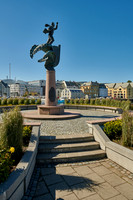 Monument of the people going to England during 2nd World War