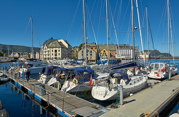yacht harbor of Ålesund