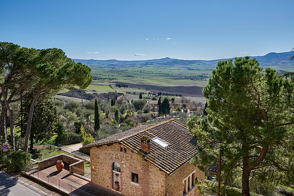 view from Pienza over Val de Orcia