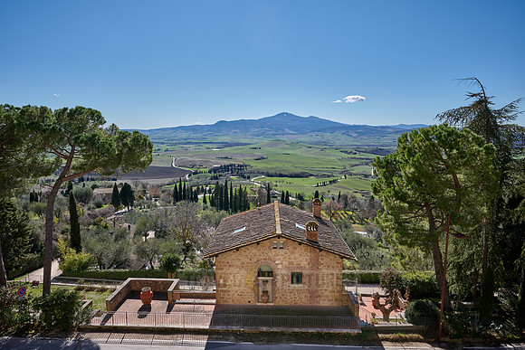 view from Pienza over Val de Orcia