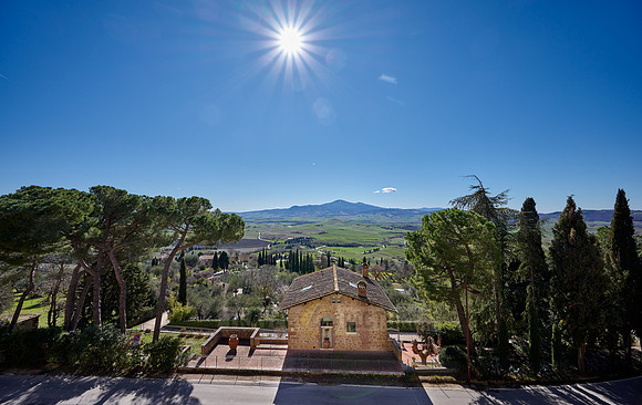 view from Pienza over Val de Orcia
