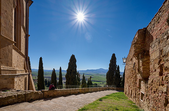 view from Pienza over Val de Orcia