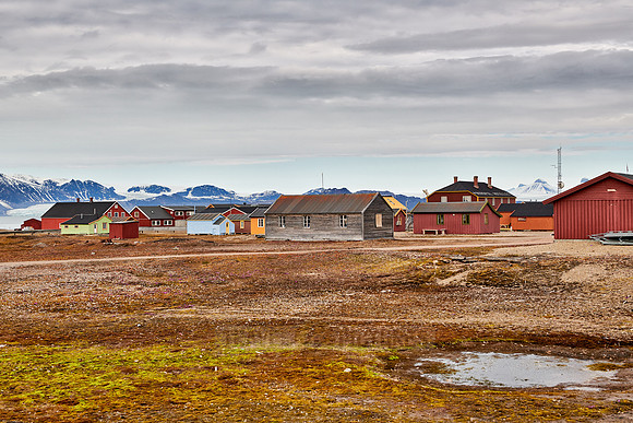 buildings of the Northernmost settlement Ny-Ålesund