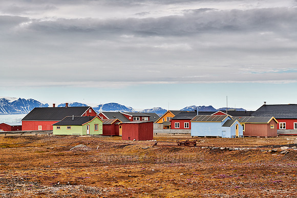 buildings of the Northernmost settlement Ny-Ålesund