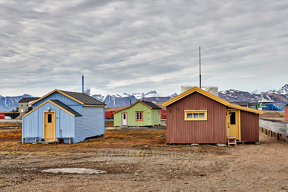 buildings of the Northernmost settlement Ny-Ålesund
