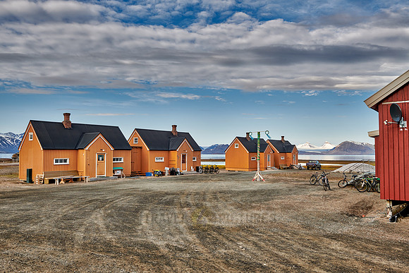 buildings of the Northernmost settlement Ny-Ålesund