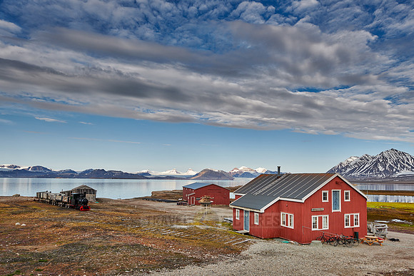 buildings of the Northernmost settlement Ny-Ålesund