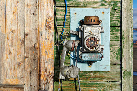 old phone in Barentsburg