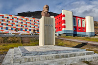 Lenin memorial in Barentsburg