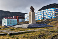 Lenin memorial in Barentsburg