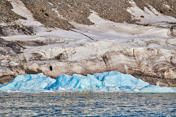 landscape snow and ice of Magdalenefjorden