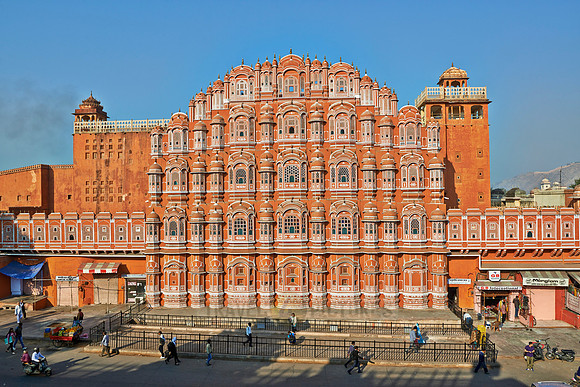 front facade of Palace of the Winds