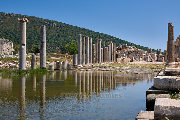 collonnaded harbor street of Patara