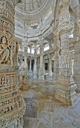 stone carved columns