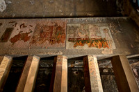 Ajanta caves, interior shot of Cave No. 9