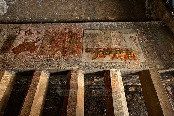 Ajanta caves, interior shot of Cave No. 9