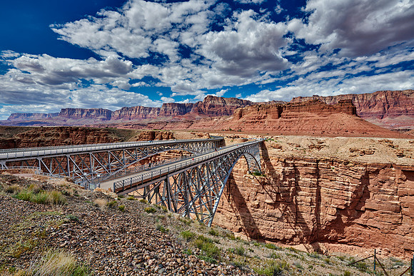 Navajo Bridge, Marble Canyon and Vermillion Cliffs
