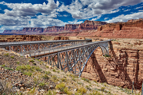 Navajo Bridge, Marble Canyon and Vermillion Cliffs
