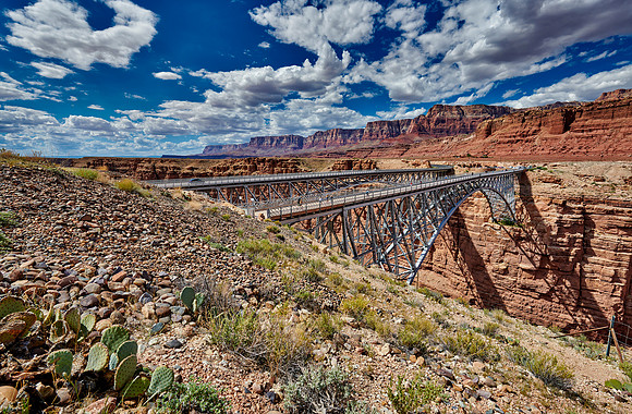 Navajo Bridge, Marble Canyon and Vermillion Cliffs