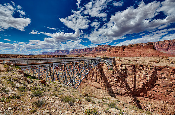Navajo Bridge, Marble Canyon and Vermillion Cliffs