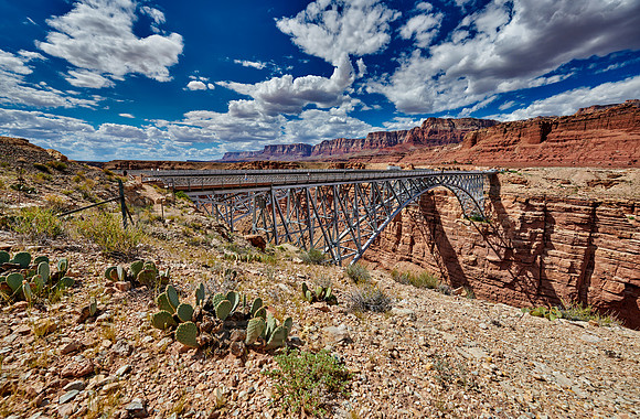 Navajo Bridge, Marble Canyon and Vermillion Cliffs